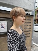 丸さが可愛い大人のマニッシュショート