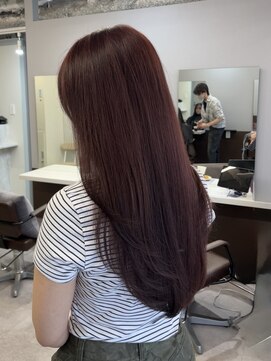 コビーバイジーナ 梅田茶屋町(Coby by Zina) ボルドーカラー　ケアカラーで艶も♪