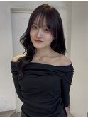 顔まわりレイヤーミディアムヘア