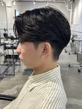 men's/メンズカット/リバースセンターパート/ニュアンスパーマ