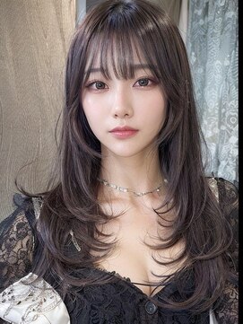 オリンテ バイ レシッド 表参道(orente by rcid) 韓国レイヤーロング美髪グレージュアッシュインナーグレージュ