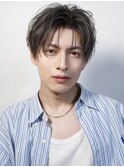ニュアンスパーマセンターパートフェザーショートフェザーパーマ