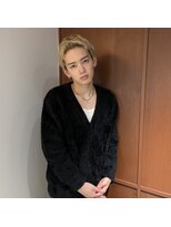 オーパスバイアンブルリュクス 池袋(Opus by ambleluxe)&nbsp;スパイキーショート/メンズブリーチ/ブロンドカラー