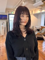 メロウ(MELLOW)&nbsp;たっぷりレイヤーカット/深みのある艶ピンクカラー