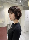 ハンサムショートタッセルボブパーマレイヤーボブハイライト