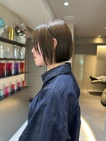 サンド 池袋 2nd(sand)&nbsp;ぱつっとボブ/オリーブグレージュ/透明感カラー