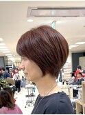 大人ショート/レイヤーカット/ショートボブ/ハイライト