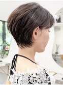 絶壁解消くびれショートカット白髪ぼかしハイライトカラー西宮
