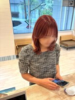 オーシャンヘアリゾート(Ocean hair resort)&nbsp;淡い透明感ピンク×くびれ切りっぱなしミディアム