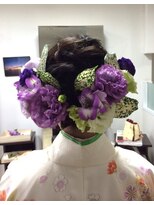 ミューチュアルヘアー(Mutual hair) 花付きアップ