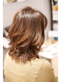 目黒品川新宿20代30代40代50代小顔ひし形外ハネミディアムボブ