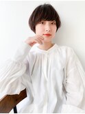 【yuka】シンプルなマッシュショート20代30代40代