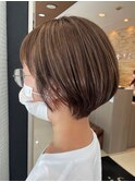 ★岡田有加★20代30代/オトナハイライト×まるみショート