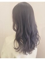 モルニ(MORNI)&nbsp;アッシュグレー_マロンベージュ Aラインボブ かきあげ