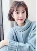◎大人かわいいシースルーメルティーカラー小顔ボブ《池袋》