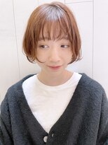 アイティー バイ アルバム 中野店(IT by ALBUM)&nbsp;丸みボブ_外ハネボブセクションカラーペールベージュ_38905