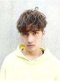 ツイストスパイラルパーマツーブロックツイストパーマメンズヘア