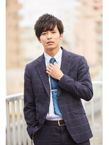 クレスト 近江八幡店(CREST) マッシュツーブロックメンズパーママッシュウルフメンズカット