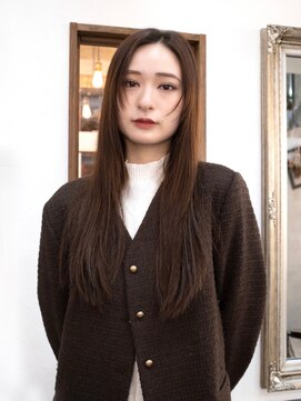 ロア ヘアーコーディネート 四条烏丸店(LoRE hair coordinate) フェイスレイヤー×ロングスタイル／リオン