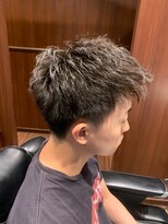 ヒロギンザ 恵比寿店(HIRO GINZA)&nbsp;ツーブロックビジネスショートフェードスパイラルツイストパーマ