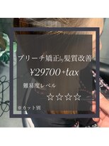 ヴィオラスバイポッシュ ギンザ(Violus by Posh GINZA) ブリーチ矯正by髪質改善