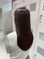 ロンドルーチェ 心斎橋(Lond luce)&nbsp;ダークアッシュ/ミディアムレイヤーカット［髪質改善/縮毛矯正］