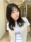 ◆レイヤーロング/レイヤーカット/銀座/韓国風レイヤー/黒髪