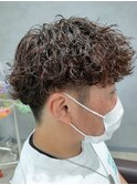 メンズパーマ波巻きパーマツイストスパイラルパーマ30代鹿児島