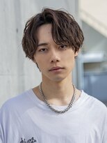 【メンズstyle】ベリーショートニュアンスパーマグレーベージュ
