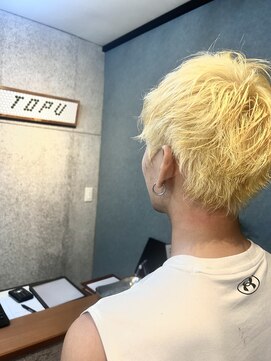 トープ(TOPU) スパイキーショート/抜きっぱなし/ブリーチ/ダブルカラー