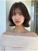 韓国風ミディアムスタイル【新宿/縮毛強制/ボブ】