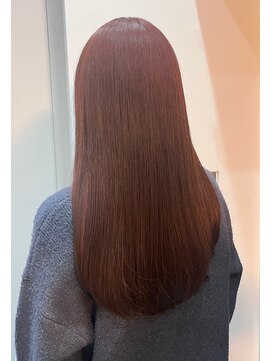 ロンド 表参道店(Lond) 冬にもおすすめ暖色カラーワインレッド