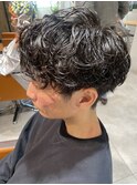 王道マッシュパーマ