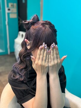 りんごちゃんリボンヘア