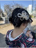 卒業袴ヘアセット