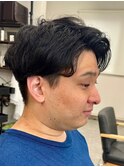 メンズ波巻きスパイラルパーマシャドウパーマツイストパーマ緩め