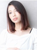 エンドカラー艶感ストレートワンレンボブディ312W浦和20代30代