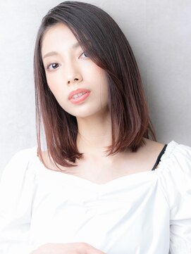 カバーヘアアンドスパ ブリス 浦和(COVER HAIR&SPA bliss) エンドカラー艶感ストレートワンレンボブディ312W浦和20代30代