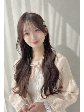 カシュカシュ 表参道(cache cache) クラシックショコラで大人可愛いモテヘアに☆2wayバング髪質改善