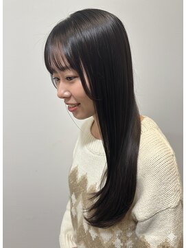 ヘアースタジオ ゼン カロン(Hair studio Zen kalon) ダークブルー/ストレートボブ/ストレートロング20代30代40代