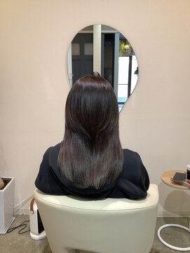 シプ 丸亀(sip) セミロングレイヤー シャギーカット アッシュグレージュ