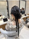 ブリーチなしカラー/ヘアアレンジ/ヘアセット/福岡/10代20代30代