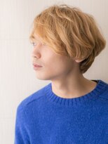 トニーアンドガイメン ホテル京阪仙台店(TONI&GUY MEN) 斜めバングブリーチハイトーンカラー重めマッシュ韓国ヘアi仙台