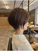大人女性ショート×丸みシルエット/髪質改善で艶髪へ