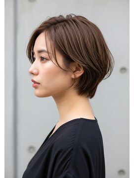 プラグ ヘアーデザイン 大名店(PLUG hair design) 前髪なしショートボブ