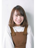 バレイヤージュデジタルパーマショート×ノーブルクラシカルロブ