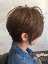 ガルボ ヘアー(garbo hair) 【garbohair】スモーキーアッシュ×エアリーショートスタイル