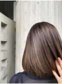 細めハイライトグレージュ