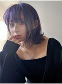 気分はヴァイオレット!紫が可愛い☆外ハネボブ