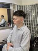 ショートスパイラルフェードカット